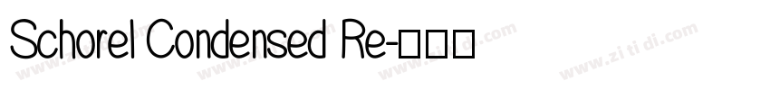 Schorel Condensed Re字体转换